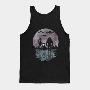 Bigfoot And Alien Tank Top